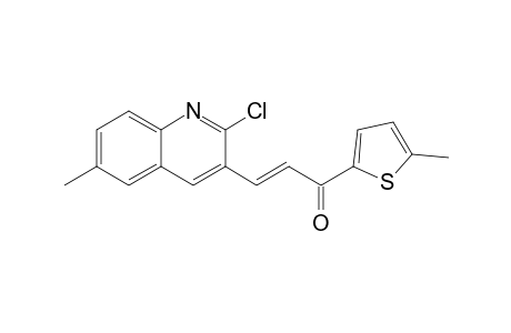 (2E)-3-(2-Chloro-6-methylquinolin-3-yl)-1-(5-methylthien-2-yl)prop-2-en-1-one