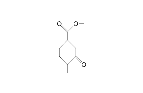 trans-4-Methyl-3-oxo-cyclohexanecarboxylic acid, methyl ester