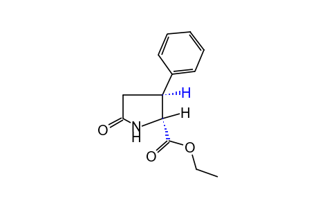 Trans-5-oxo-3-phenyl-2-pyrrolidinecarboxylic acid, ethyl ester