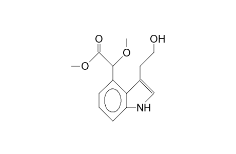 Methyl 2-(3'-(2-hydroxyethyl)indol-4'-yl)-2-methoxyacetate