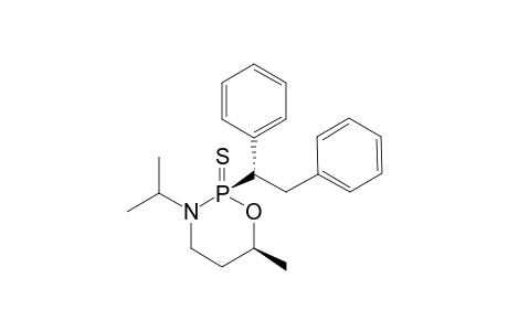 (S)-(2l,6l,1'l)2-(1',2'-Diphenylethyl)-3-(1-methylethyl)-6-methyl-1,3,2-oxazaphosphorinane-2-sulfide