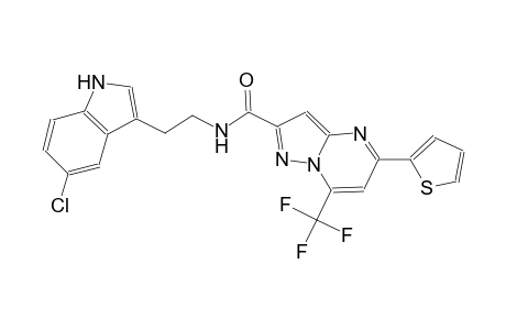 N-[2-(5-chloro-1H-indol-3-yl)ethyl]-5-(2-thienyl)-7-(trifluoromethyl)pyrazolo[1,5-a]pyrimidine-2-carboxamide