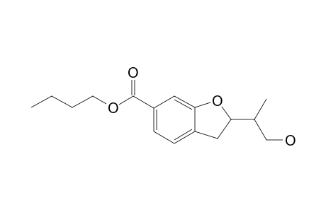 N-BUTYL-2,3-DIHYDRO-2-(2'-HYDROXY-1'-METHYLETHYL)-BENZOFURAN-6-CARBOXYLATE