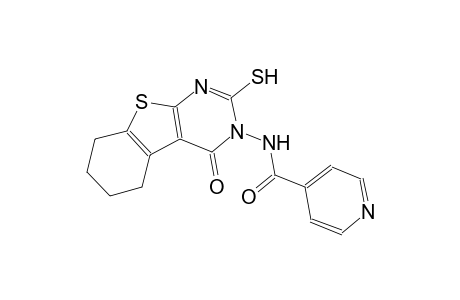N-(4-oxo-2-sulfanyl-5,6,7,8-tetrahydro[1]benzothieno[2,3-d]pyrimidin-3(4H)-yl)isonicotinamide