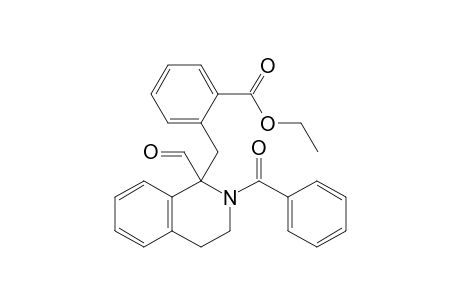 Ethyl 2-[(2'-benzoyl-1',2',3',4'-tetrahydro-1'-formyl-1'-isoquinolyl)methyl]benzoate