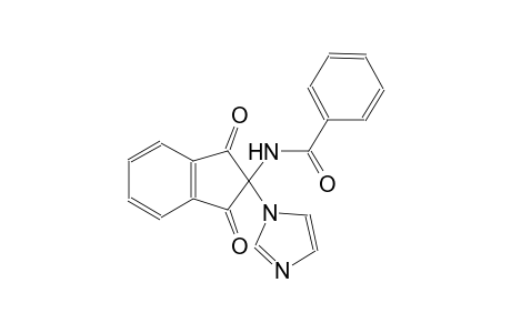 N-[2-(1H-imidazol-1-yl)-1,3-dioxo-2,3-dihydro-1H-inden-2-yl]benzamide