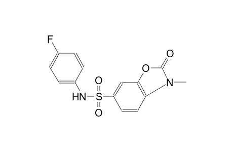 1,3-Benzoxazole-6-sulfonamide, N-(4-fluorophenyl)-2,3-dihydro-3-methyl-2-oxo-