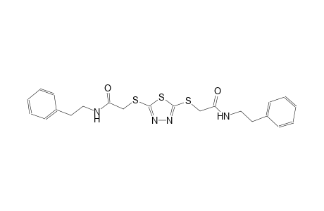 acetamide, 2-[[5-[[2-oxo-2-[(2-phenylethyl)amino]ethyl]thio]-1,3,4-thiadiazol-2-yl]thio]-N-(2-phenylethyl)-