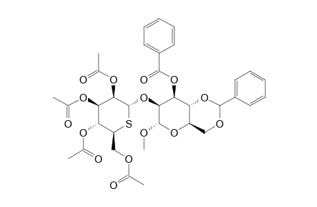 METHYL-3-O-BENZOYL-4,6-O-BENZYLIDENE-2-O-(2,3,4,6-TETRA-O-ACETYL-5-THIO-ALPHA-D-MANNOPYRANOSYL)-ALPHA-D-MANNOPYRANOSIDE