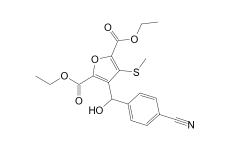 Diethyl 3-[(4-Cyanophenyl)(hydroxy)methyl]-4-(methylsulfanyl)furan-2,5-dicarboxylate