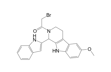 6-Methoxy-2-bromoacetyl-1-indol-2-yl-1,2,3,4-tetrahydro-.beta.-carboline