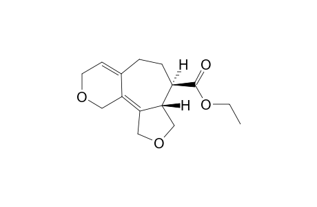 (3aS*,4R*)-Ethyl 1,3,3a,4,5,6,8,10-octahydrofuro[3',4':6,7]cyclohepta[1,2-c]pyran-4-carboxylate