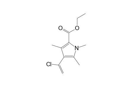 3-(1'-CHLOROVINYL)-5-ETHOXYCARBONYL-1,2,4-TRIMETHYLPYRROLE