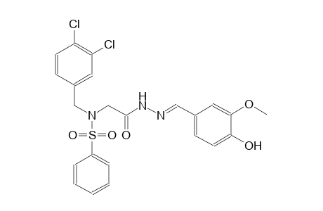 N-(3,4-dichlorobenzyl)-N-{2-[(2E)-2-(4-hydroxy-3-methoxybenzylidene)hydrazino]-2-oxoethyl}benzenesulfonamide