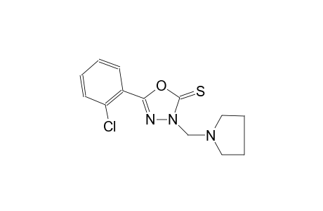5-(2-chlorophenyl)-3-(1-pyrrolidinylmethyl)-1,3,4-oxadiazole-2(3H)-thione