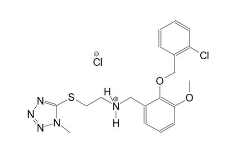 benzenemethanaminium, 2-[(2-chlorophenyl)methoxy]-3-methoxy-N-[2-[(1-methyl-1H-tetrazol-5-yl)thio]ethyl]-, chloride