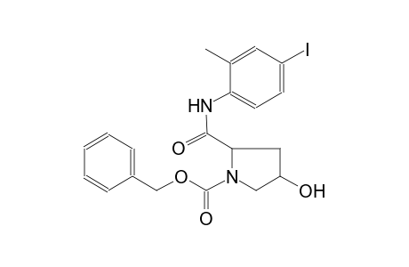 1-pyrrolidinecarboxylic acid, 4-hydroxy-2-[[(4-iodo-2-methylphenyl)amino]carbonyl]-, phenylmethyl ester