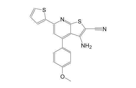 3-amino-4-(4-methoxyphenyl)-6-(2-thienyl)thieno[2,3-b]pyridine-2-carbonitrile