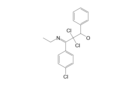 N-[2,2-DICHLORO-1-(4-CHLOROPHENYL)-3-HYDROXY-3-PHENYL-1-PROPYLIDENE]-ETHYLAMINE