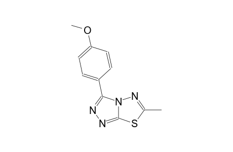 [1,2,4]triazolo[3,4-b][1,3,4]thiadiazole, 3-(4-methoxyphenyl)-6-methyl-