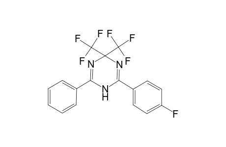 2-(4-Fluoro-phenyl)-6-phenyl-4,4-bis-trifluoromethyl-1,4-dihydro-[1,3,5]triazine