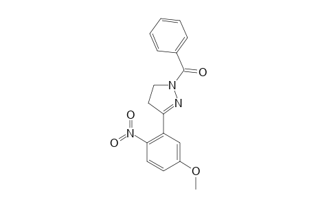 1-PHENYLCARBONYL-3-(2-NITRO-5-METHOXYPHENYL)-4,5-DIHYDRO-1H-PYRAZOLE