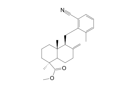 (1S,4aR,5S)-5-(2-cyano-6-methylbenzyl)-1,4a-dimethyl-6-methylene-decahydronaphthalene-1-carboxylic acid methyl ester