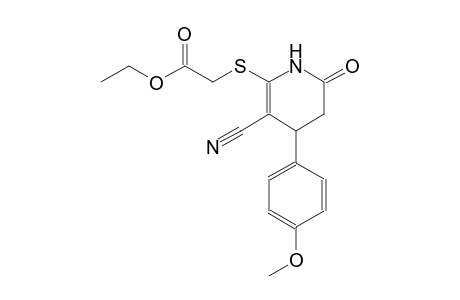acetic acid, [[3-cyano-1,4,5,6-tetrahydro-4-(4-methoxyphenyl)-6-oxo-2-pyridinyl]thio]-, ethyl ester