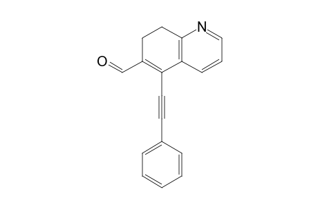 5-(2-phenylethynyl)-7,8-dihydroquinoline-6-carbaldehyde