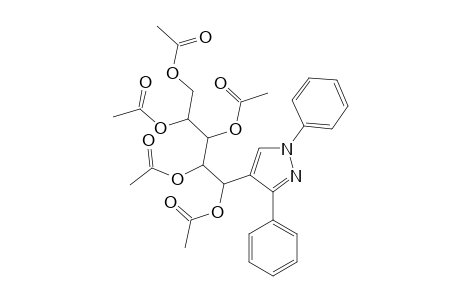 1,3-DIPHENYL-4-(1,2,3,4,5-PENTA-O-ACETYL-D-GALAKTO-PENTITOL-1-YL)-PYRAZOLE