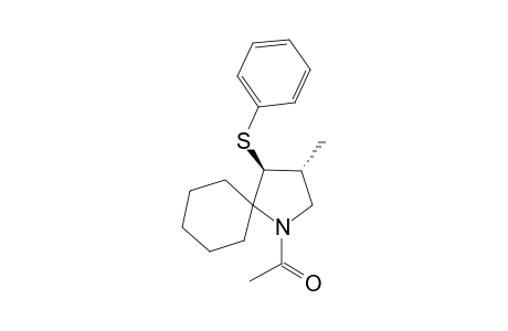 anti-(2RS,3RS)-N-Acetyl-9-methyl-10-phenylthio-7-azaspiro[5.4]decane
