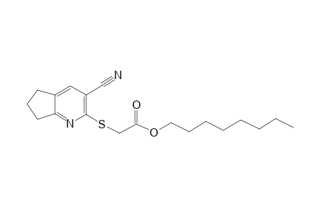 Acetic acid, 2-(6,7-dihydro-3-cyano-5H-cyclopenta[b]pyridin-2-ylthio)-, octyl ester