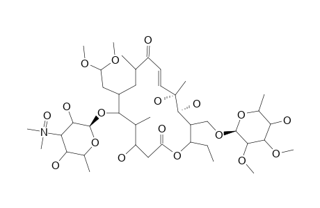 12,13-DIHYDRO-12,13-DIHYDROXY-DESMYCOSIN-(3'-N-OXIDE)-20-DIMETHYL-ACETAL