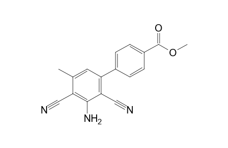 4-(3-amino-2,4-dicyano-5-methyl-phenyl)benzoic acid methyl ester