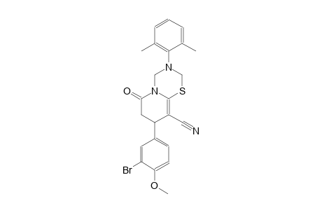 2H,6H-pyrido[2,1-b][1,3,5]thiadiazine-9-carbonitrile, 8-(3-bromo-4-methoxyphenyl)-3-(2,6-dimethylphenyl)-3,4,7,8-tetrahydro-6-oxo-