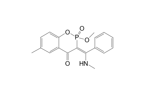 2-Methoxy-6-methyl-3-[1'-(methylamino)benzylidene]-2,3-dihydro-2,4-dioxo-2-.lambda.5-benzo[e]-[1,2]-oxaphosphinane