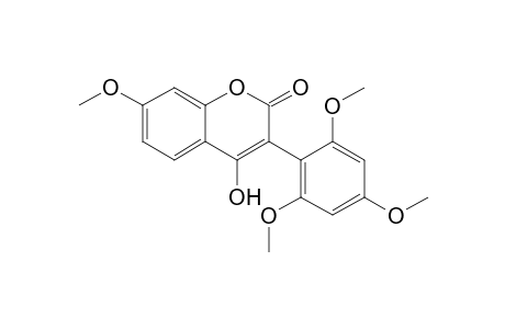 4-Hydroxy-7-methoxy-3-(2,4,6-trimethoxyphenyl)-1-benzopyran-2-one
