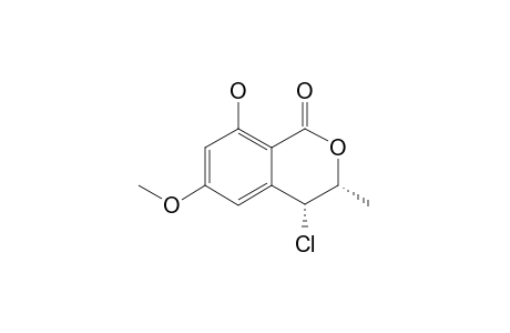 4-CHLORO-8-HYDROXY-6-METHOXY-3-METHYLISOCHROMAN-1-ONE