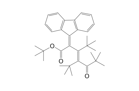 3,4-Di-t-butyl-2-(9-fluorenylidene)-6,6-dimethyl-5-oxo-3-(t-butyl)heptenoate