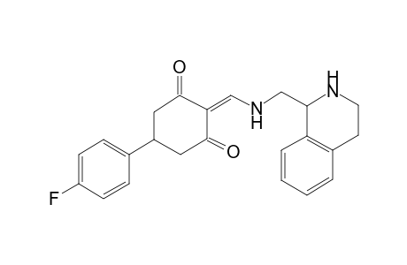 5-(4-Fluoro-phenyl)-2-{[(1,2,3,4-tetrahydro-isoquinolin-1-ylmethyl)-amino]-methylene}-cyclohexane-1,3-dione