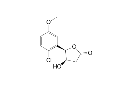 rel-(4R,5R)-2,3,4,5-Tetrahydro-4-hydroxy-5-(2'-chloro-5'-dimethoxyphenyl)furan-2-one