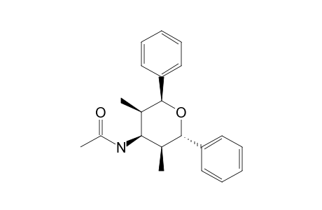 cis-2,6-Diphenyl-trans-3,5-dimethyl-4-acetylamino-oxane