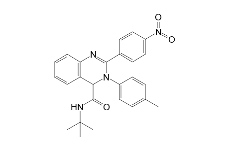 N-tert-Butyl-2-(4-nitrophenyl)-3-p-tolyl-3,4-dihydro quinazoline-4-carboxamide