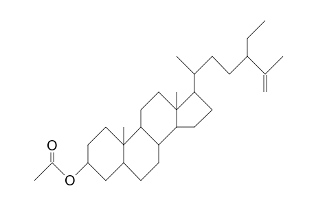 (24S)-5a-Stigmast-25-en-3b-ol acetate