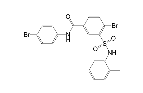4-bromo-N-(4-bromophenyl)-3-(2-toluidinosulfonyl)benzamide