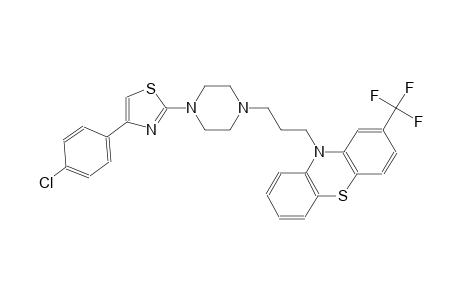10H-phenothiazine, 10-[3-[4-[4-(4-chlorophenyl)-2-thiazolyl]-1-piperazinyl]propyl]-2-(trifluoromethyl)-
