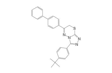 6-[1,1'-biphenyl]-4-yl-3-(4-tert-butylphenyl)-7H-[1,2,4]triazolo[3,4-b][1,3,4]thiadiazine