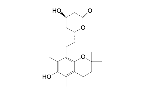 (4R,6R)-4-hydroxy-6-[2-(6-hydroxy-2,2,5,7-tetramethyl-3,4-dihydro-2H-1-benzopyran-8-yl)ethyl]-2-oxanone