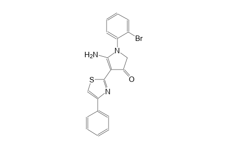 3H-pyrrol-3-one, 5-amino-1-(2-bromophenyl)-1,2-dihydro-4-(4-phenyl-2-thiazolyl)-