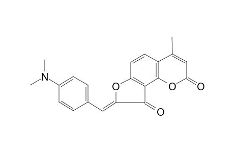 (8Z)-8-[4-(Dimethylamino)benzylidene]-4-methyl-2H-furo[2,3-H]chromene-2,9(8H)-dione